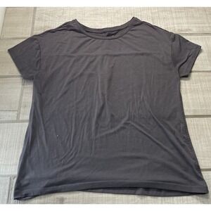 Athleta Shirt Womens Medium M Gray‎ Stretch Workout Outdoor Casual